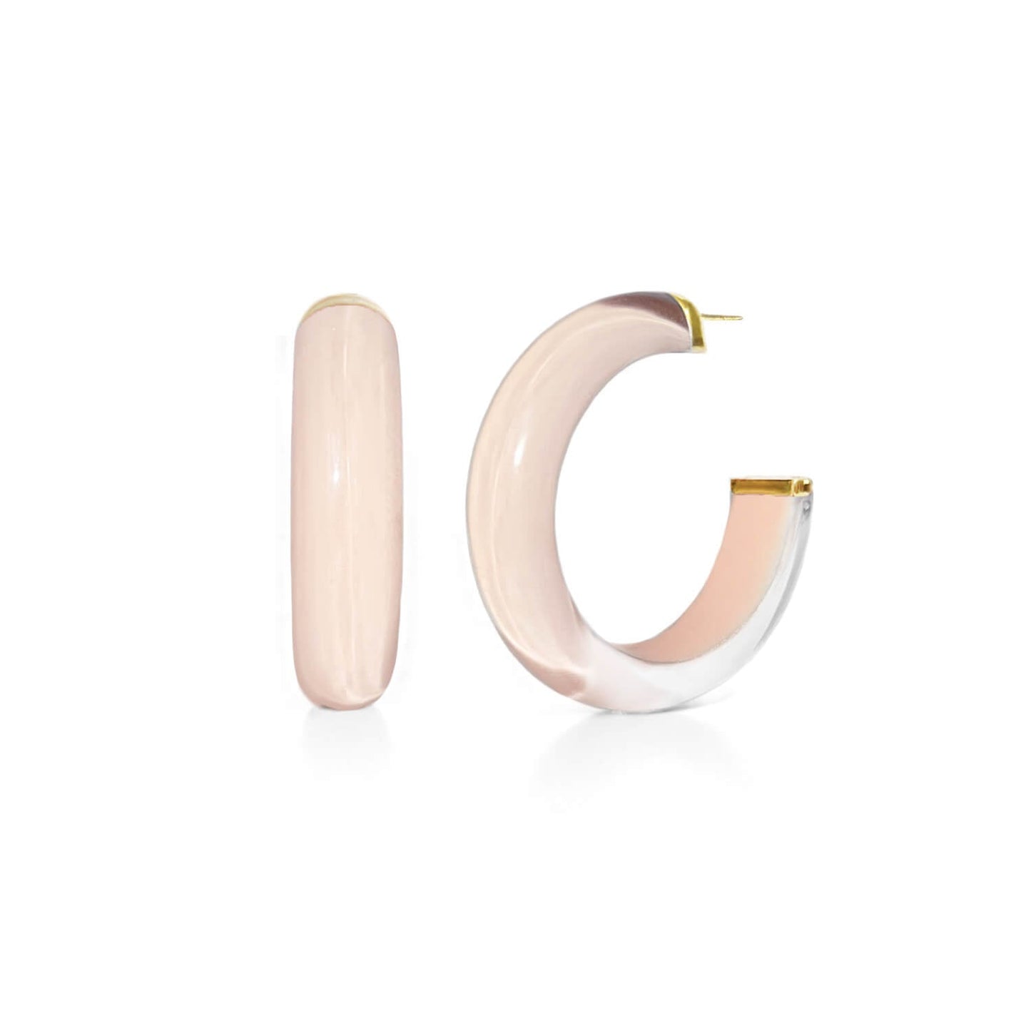 TEEK - Small Illusion Lucite Hoop Earrings JEWELRY TEEK GNH BALLERINA SLIPPER