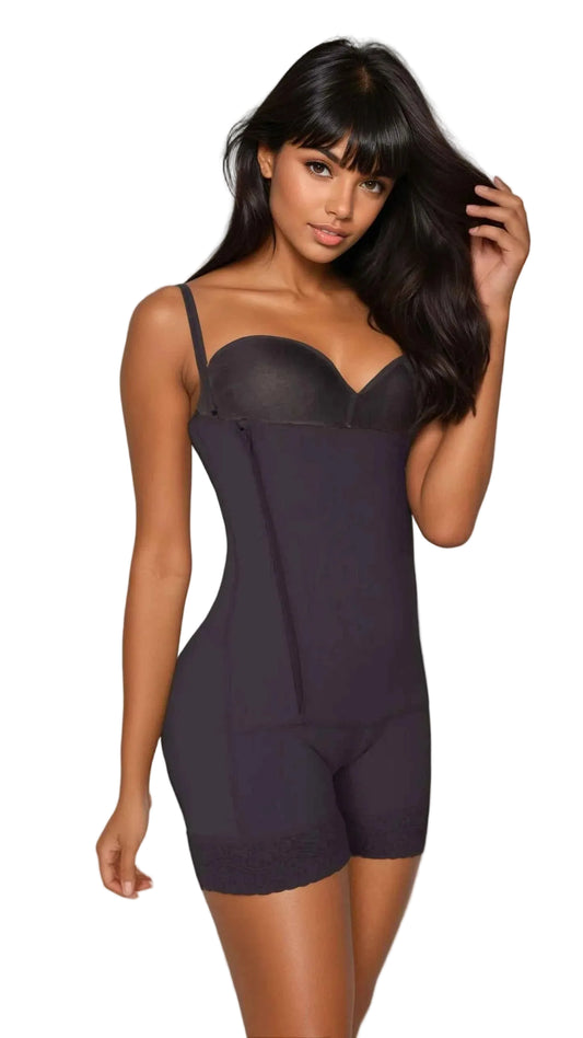 TEEK - Full Body Shapewear w/Side Closure LINGERIE TEEK VS XS Black