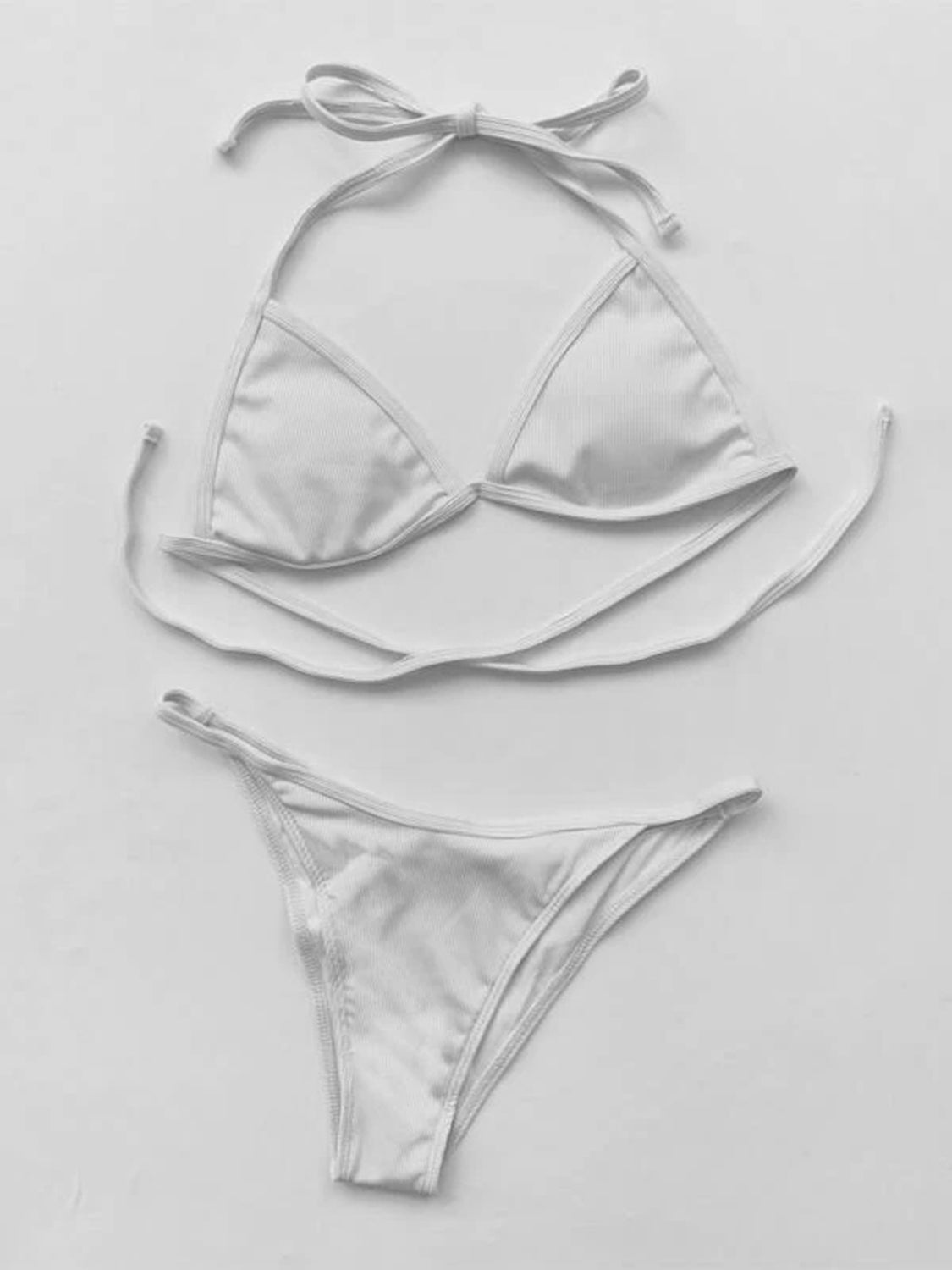 TEEK - Halter Neck Bikini and Cover Up Four-Piece Swim Set SWIMWEAR TEEK Trend   