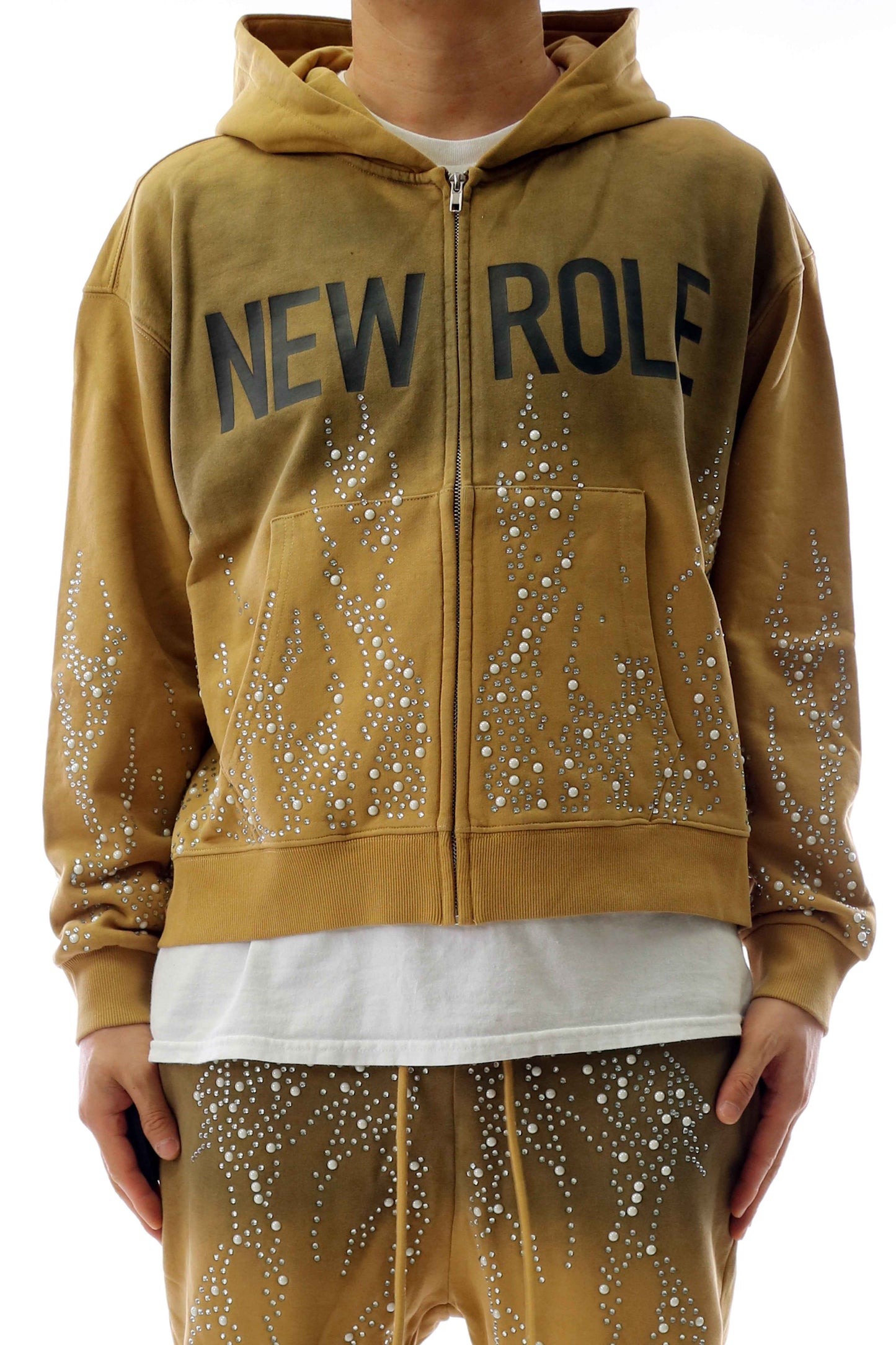 TEEK - HUSK French Terry Long Sleeve Crop Top Full Zip Hoodie JACKET TEEK LTK S