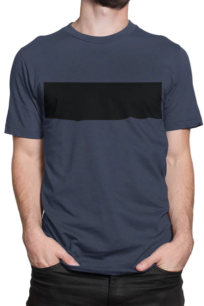Mens Black Colorblock T-Shirt ND T shirt Onetify L Sand