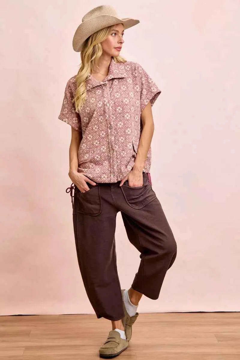 TEEK - Washed Terry Pants with Pockets PANTS TEEK Trend