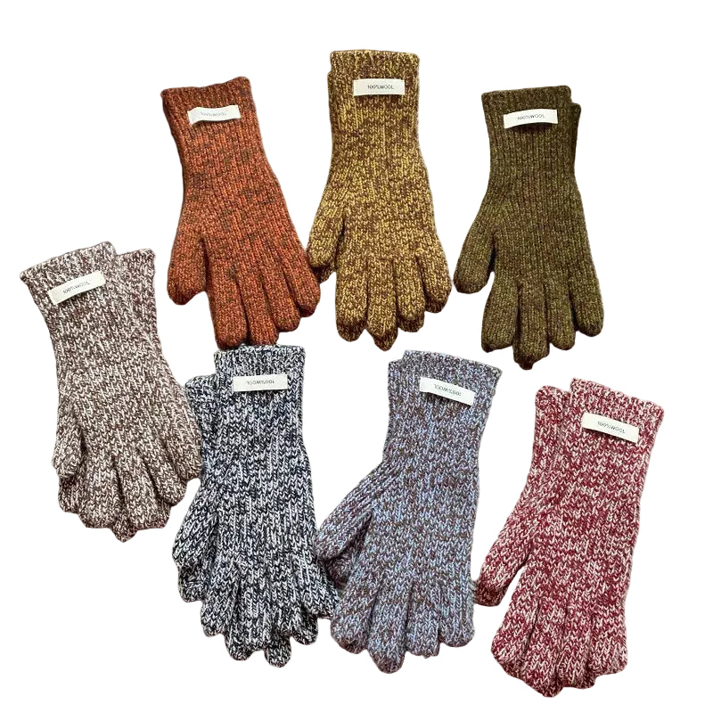 Colorful Warm Knitted Soft Gloves Trendsi