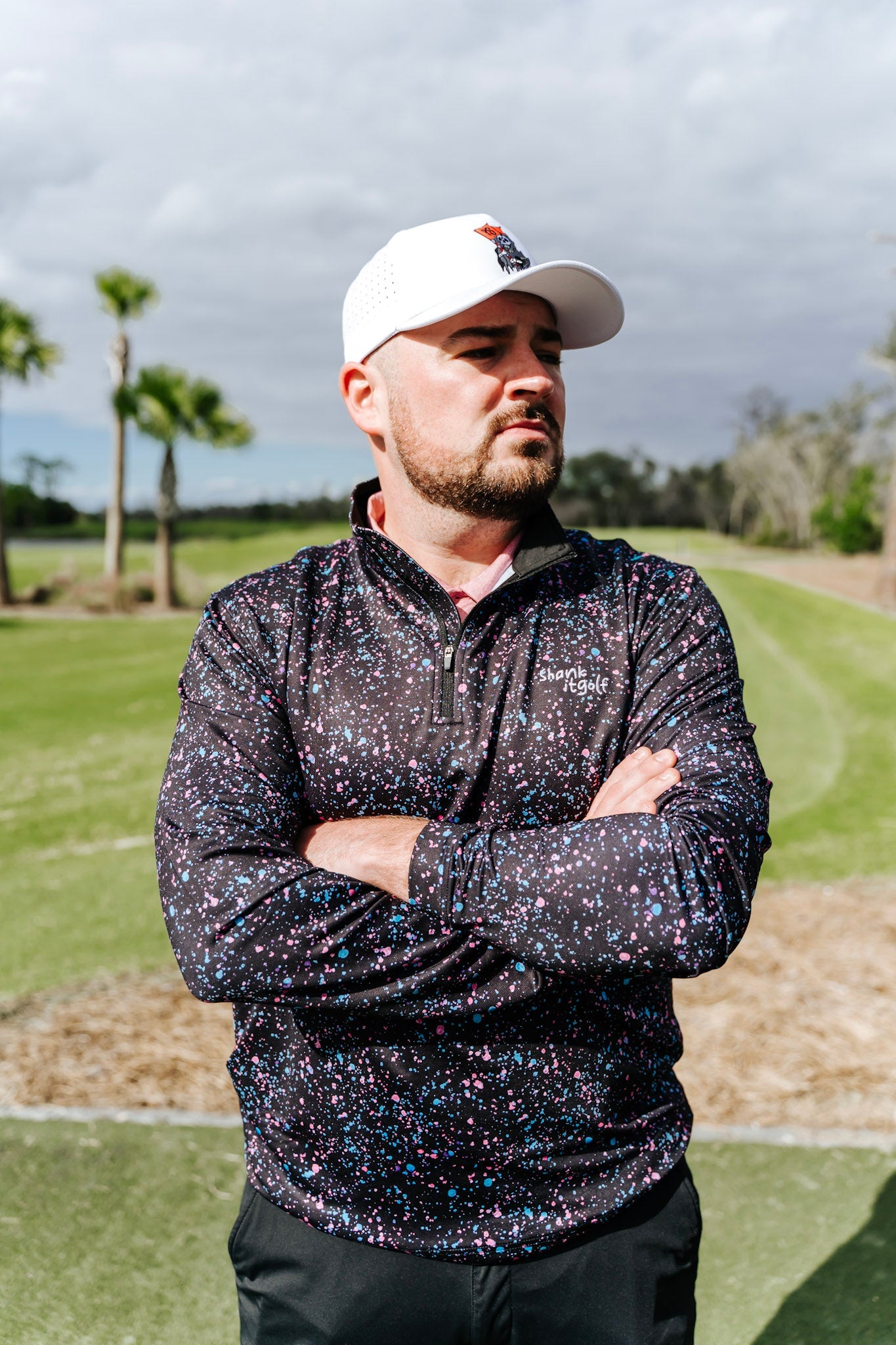 TEEK - Paint Splatter Quarter Zip JACKET TEEK SIG