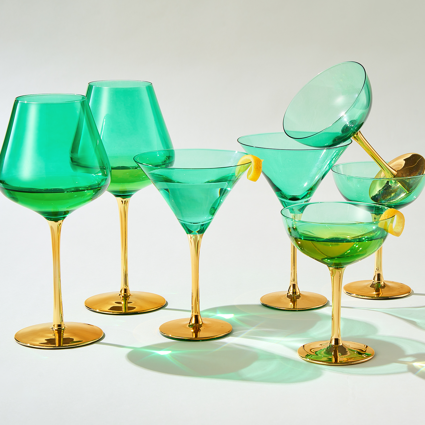 TEEK - Deco Martini Cocktail Glassware Set HOME DECOR TEEK KS