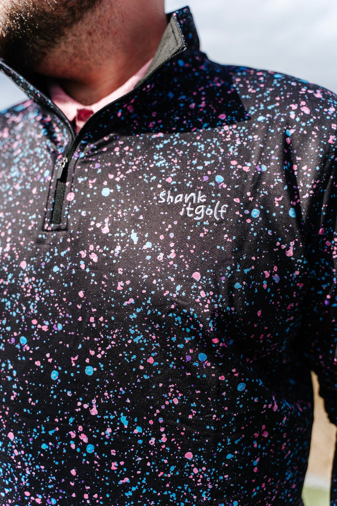 TEEK - Paint Splatter Quarter Zip JACKET TEEK SIG Small