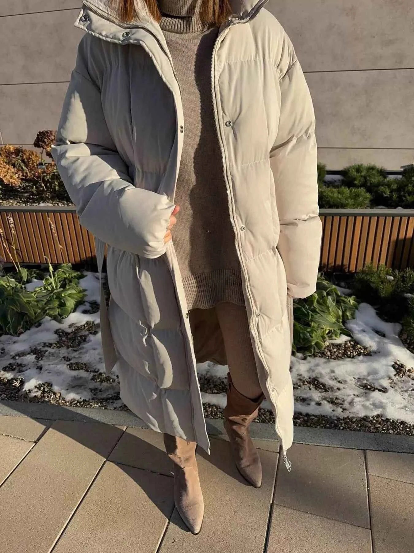 TEEK - Longline Padded Winter Belted Coat COAT TEEK Trend