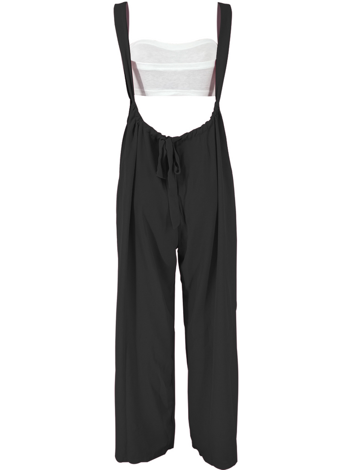TEEK - Black Cami Drawstring Jumpsuit Set SET TEEK W   