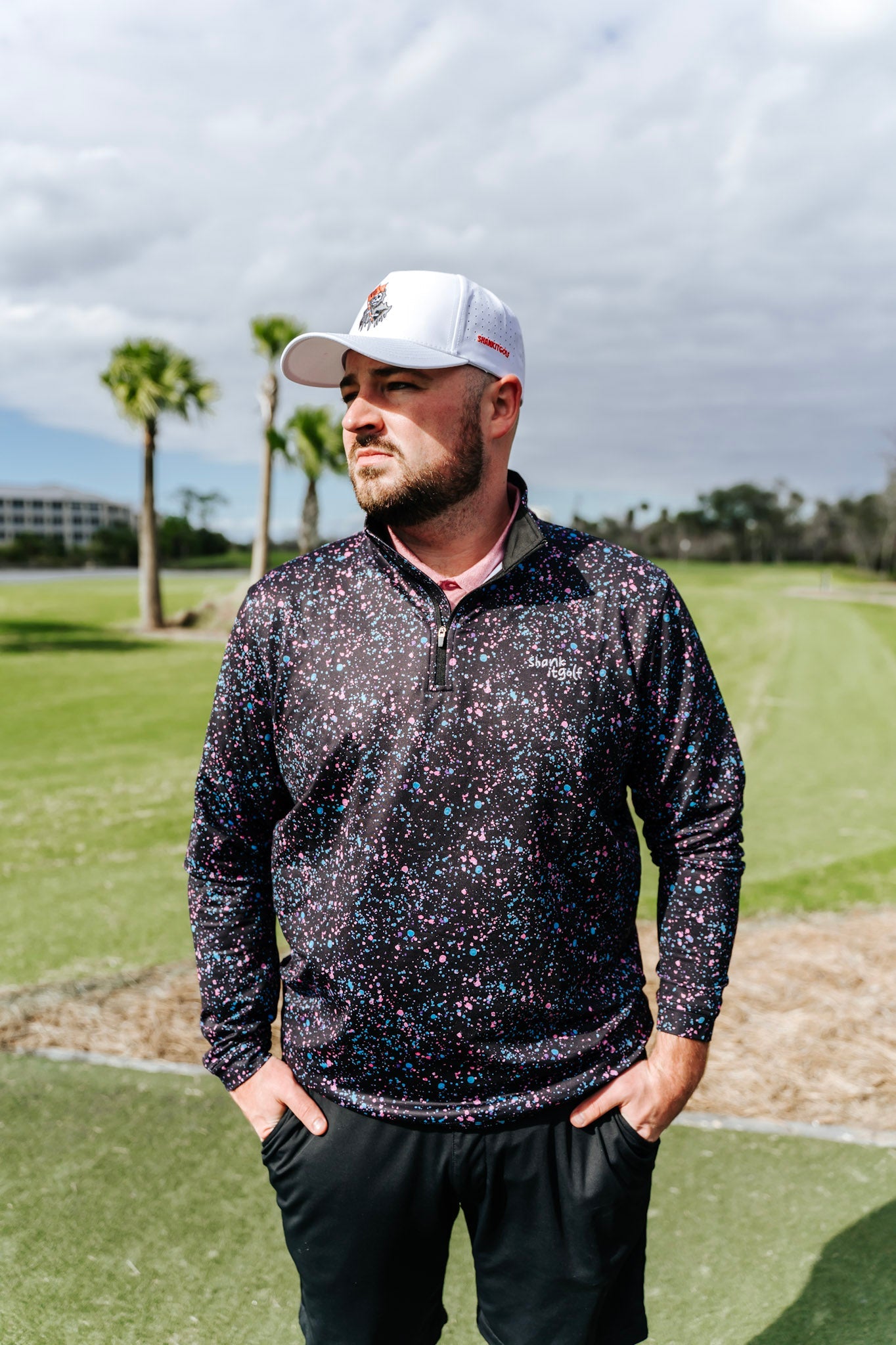 TEEK - Paint Splatter Quarter Zip JACKET TEEK SIG