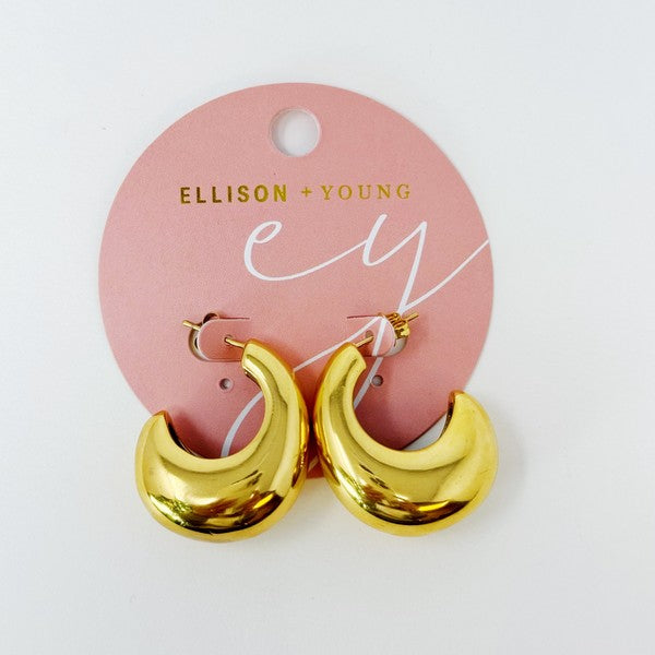 TEEK - Kelly Golden Hoop Earrings JEWELRY TEEK FG   