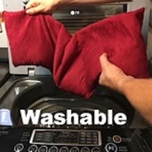 TEEK - Hot Cherry Double Square Pillow Plush Red Ultra-Suede PILLOW TEEK HCP