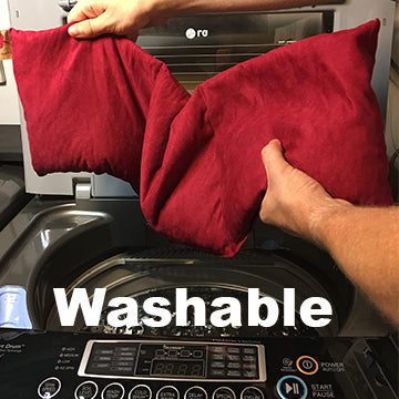 TEEK - Heart-Shaped Hot Cherry Pillow in Red Denim PILLOW TEEK HCP