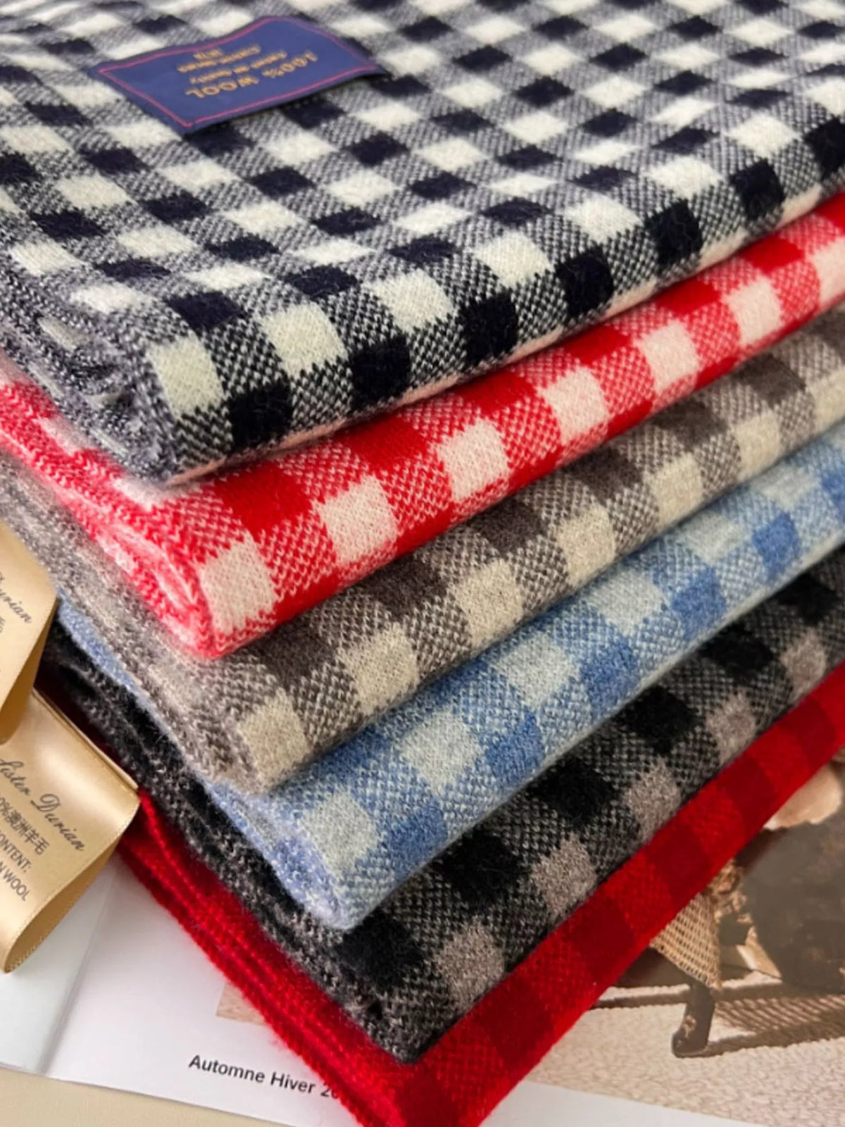 TEEK - 100% Wool Plaid Scarf SCARF TEEK Trend