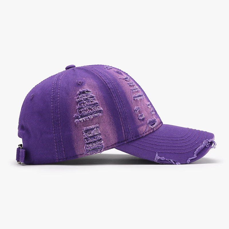 TEEK - Distressed Adjustable Cotton Baseball Cap HAT TEEK Trend   