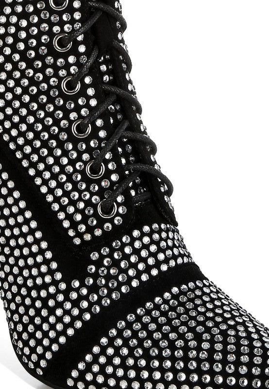 TEEK - Bitetto Rhinestones Embellished Calf Boots SHOES TEEK FG