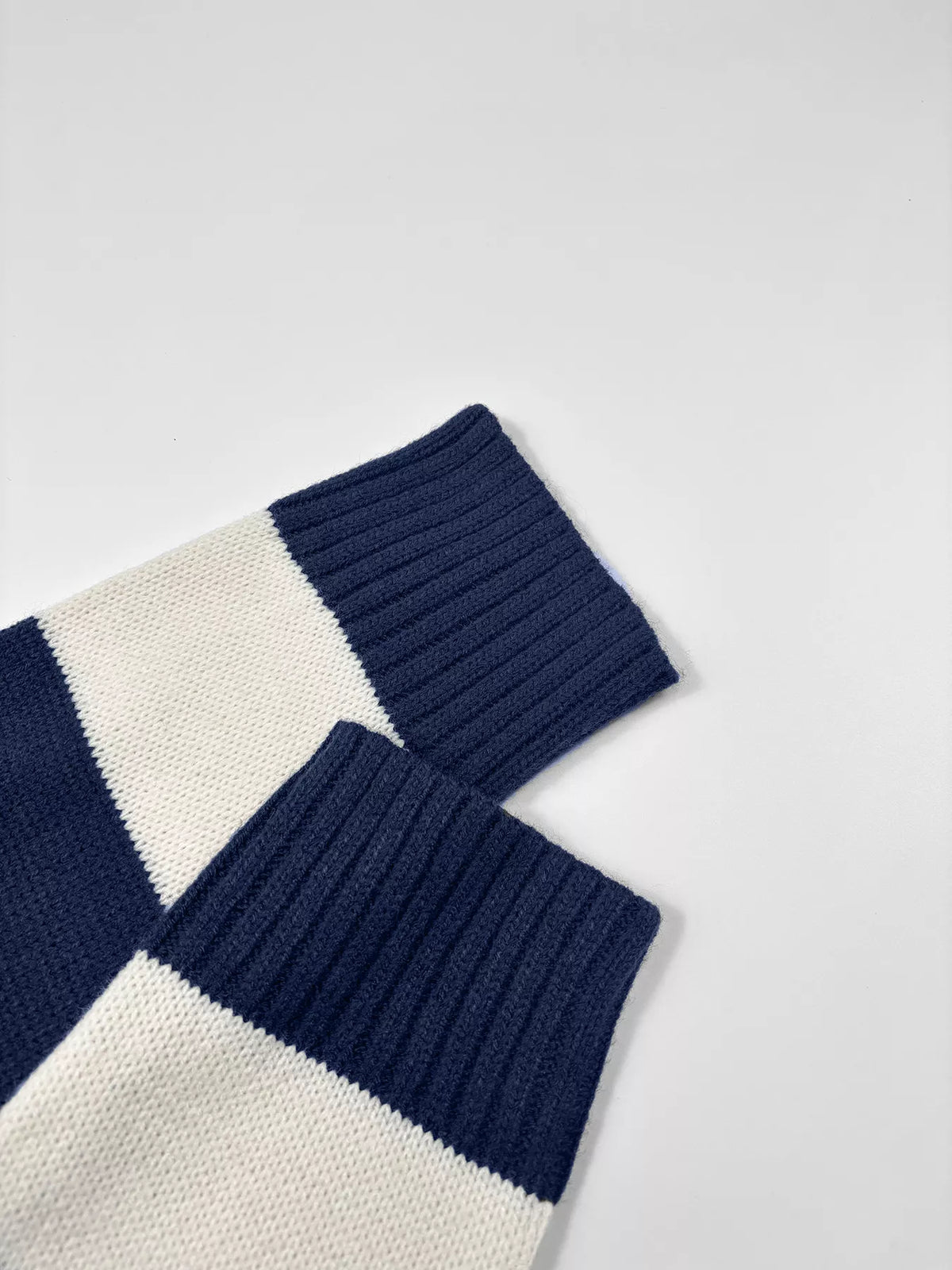 Nautical Striped Round Neck Sweater Trendsi