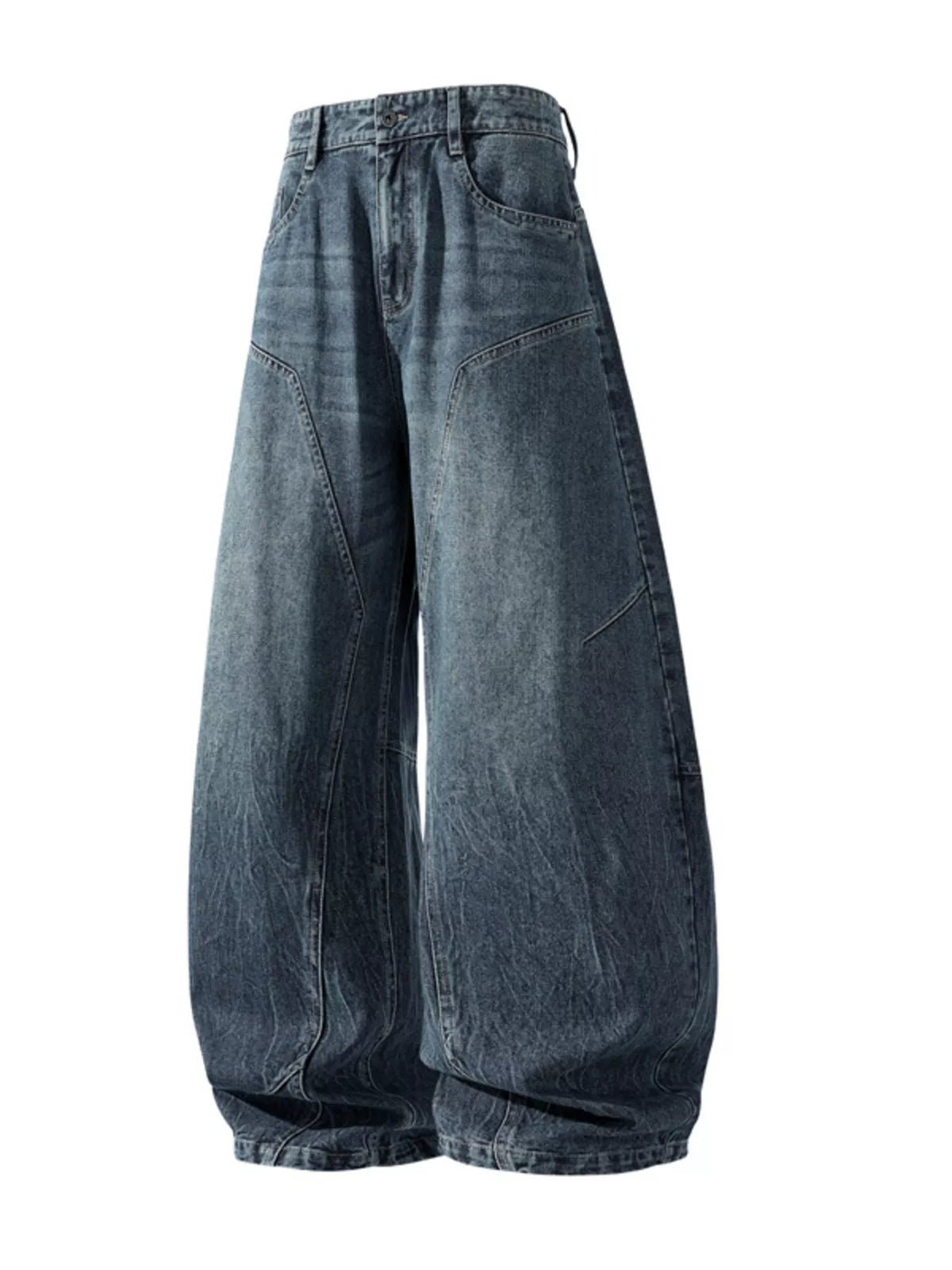 Men's Plus Size Wide Leg Jeans Trendsi