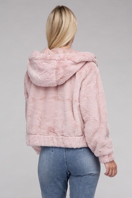 TEEK - Fluffy Zip-Up Teddy Hoodie JACKET TEEK FG   