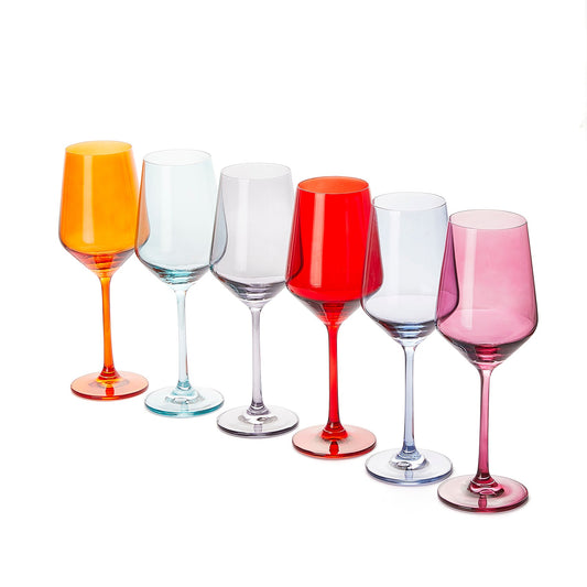 TEEK - Colorata Stemmed Wine Glassware Set HOME DECOR TEEK KS