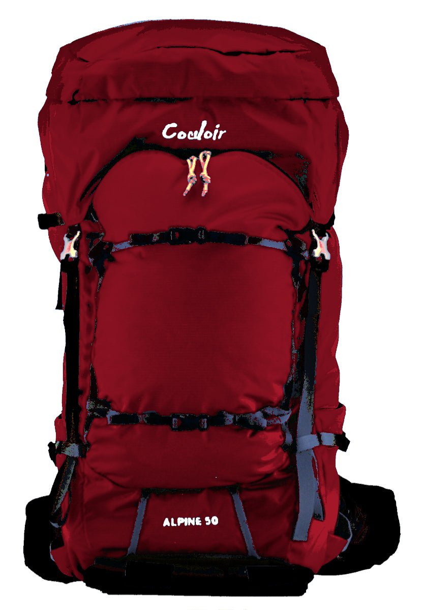 TEEK - 40 or 50 Liter Alpine Ski Pack BAG TEEK LHG Haute Red 40 Liter