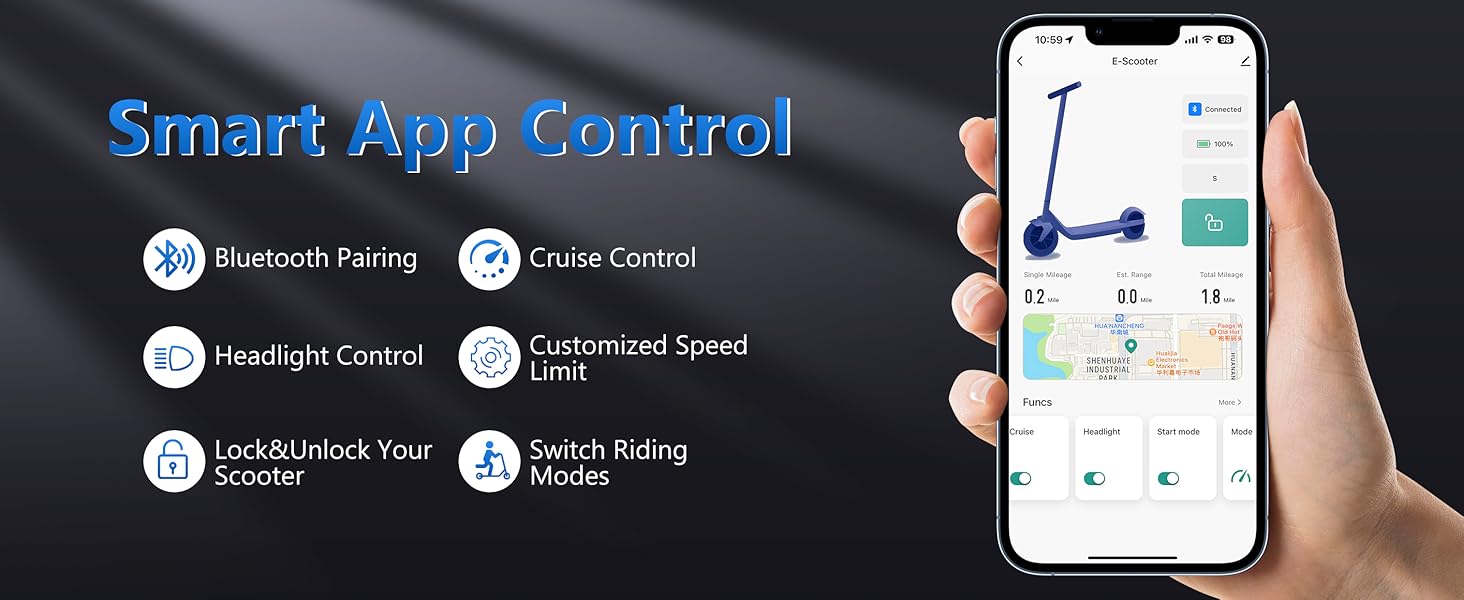 TEEK - 10" Tires Folding Electric 22MPH 500W 28Miles Electric Scooter TRANSPORTATION theteekdotcom