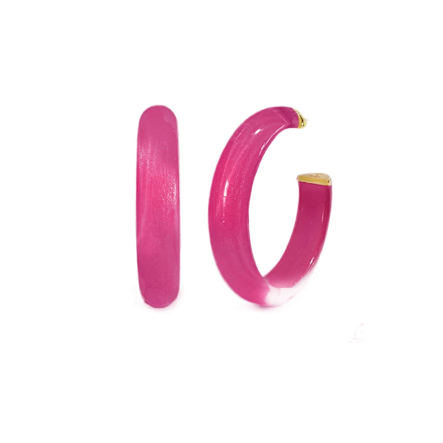 TEEK - Medium Illusion Lucite Hoop Earrings JEWELRY TEEK GNH DAHLIA