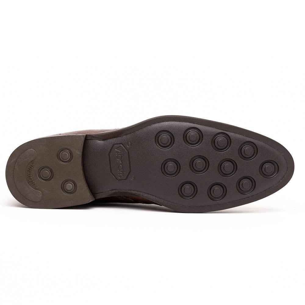 TEEK - 43-594-BRN MARCO Ostrich Quill Chukka Boot, Brown SHOES TEEK ZI