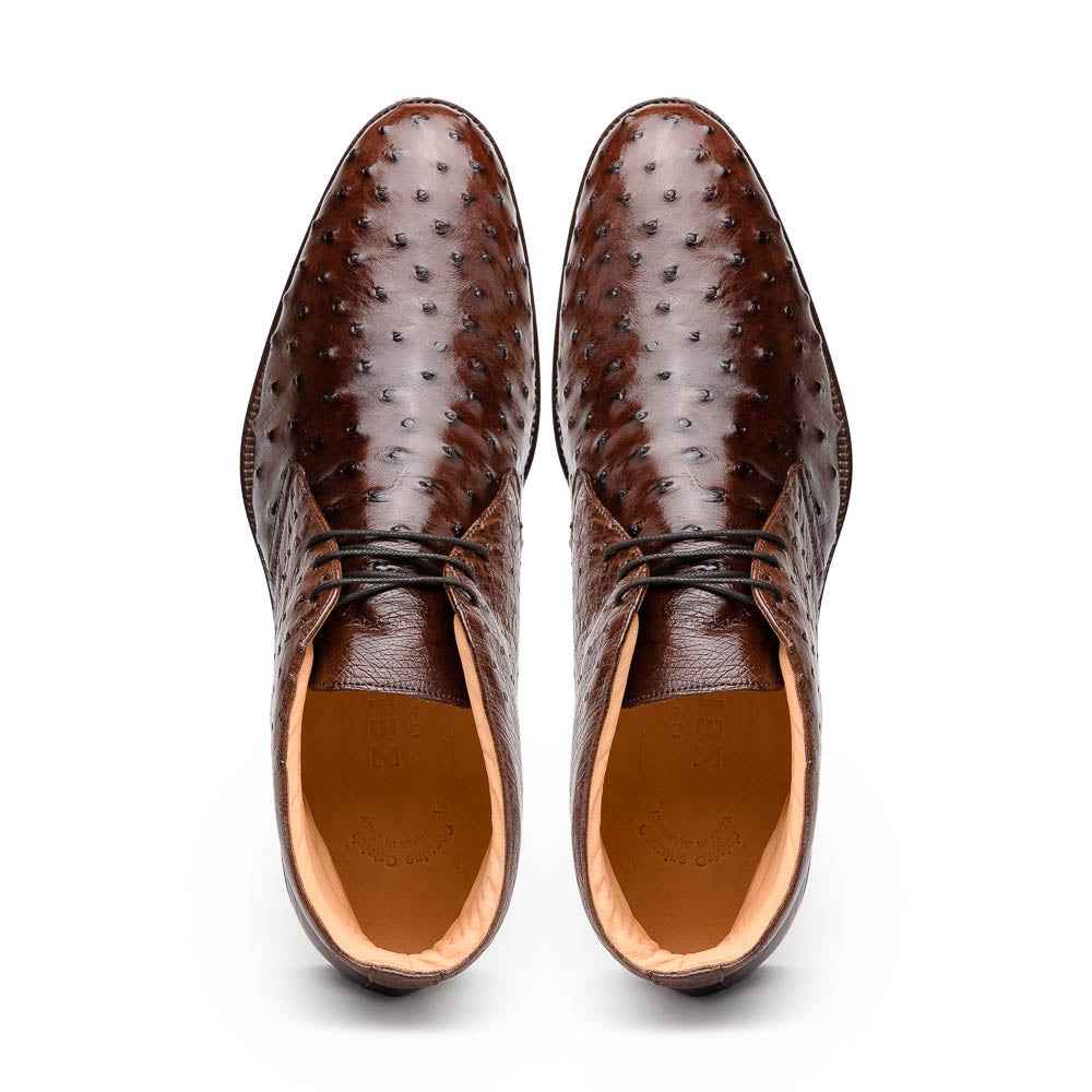 TEEK - 43-594-BRN MARCO Ostrich Quill Chukka Boot, Brown SHOES TEEK ZI