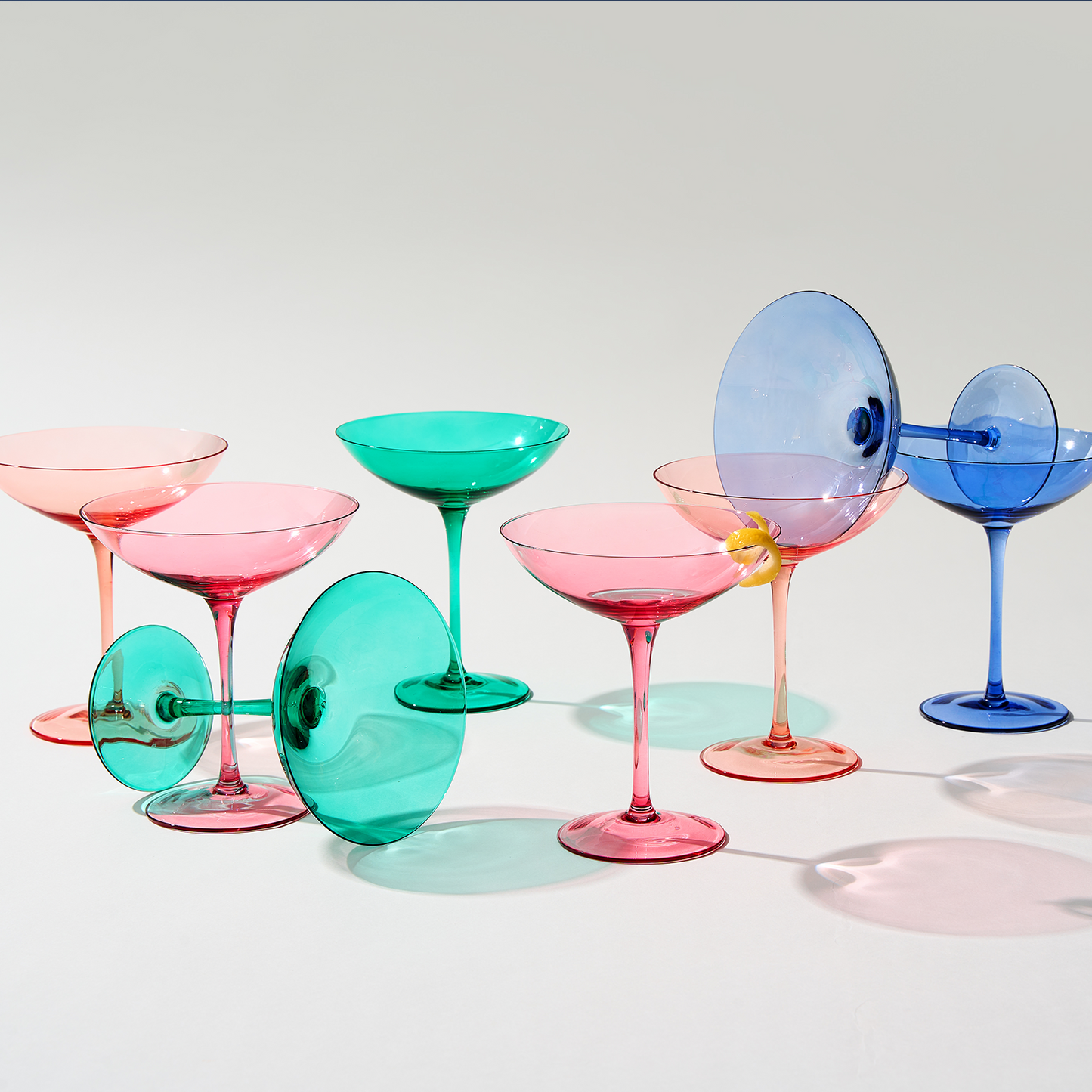 TEEK - Corso Champagne Coupe Cocktail Glassware Set Purple HOME DECOR TEEK KS