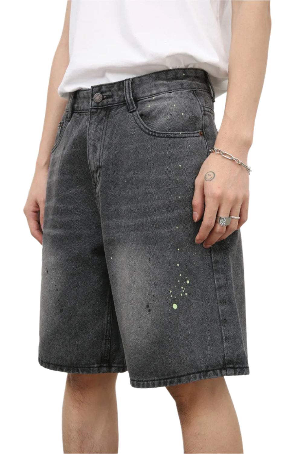 TEEK - Mens Dark Mid Rise Denim Shorts SHORTS TEEK Trend S