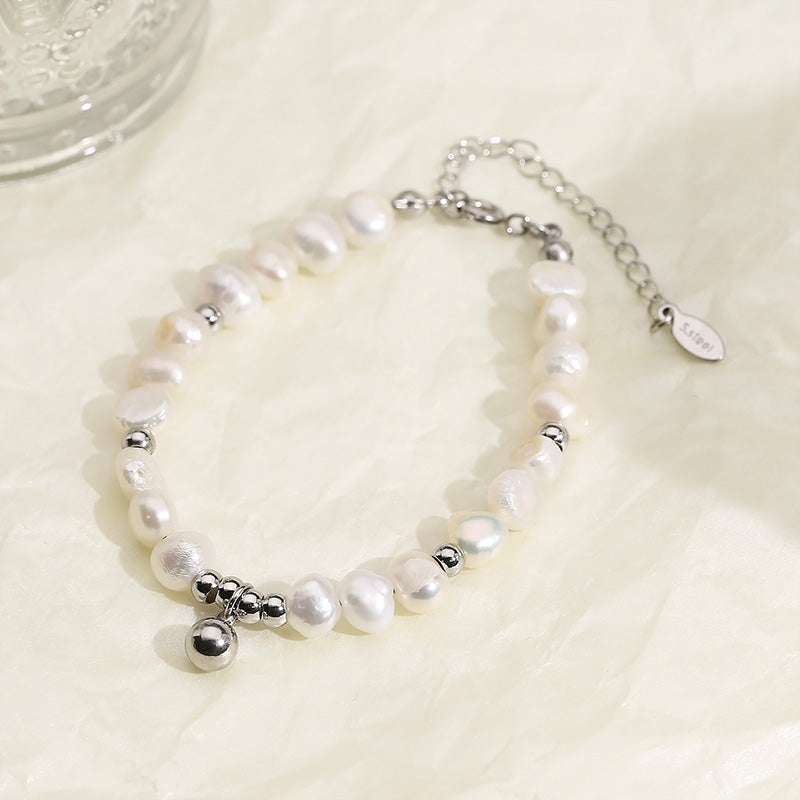 TEEK - Stainless Steel Freshwater Pearl Bracelet JEWELRY TEEK Trend Silver  