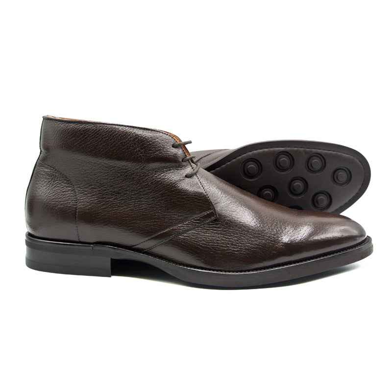 TEEK - 48-590-DBR MARCO Deerskin Chukka Boot, Dark Brown SHOES TEEK ZI