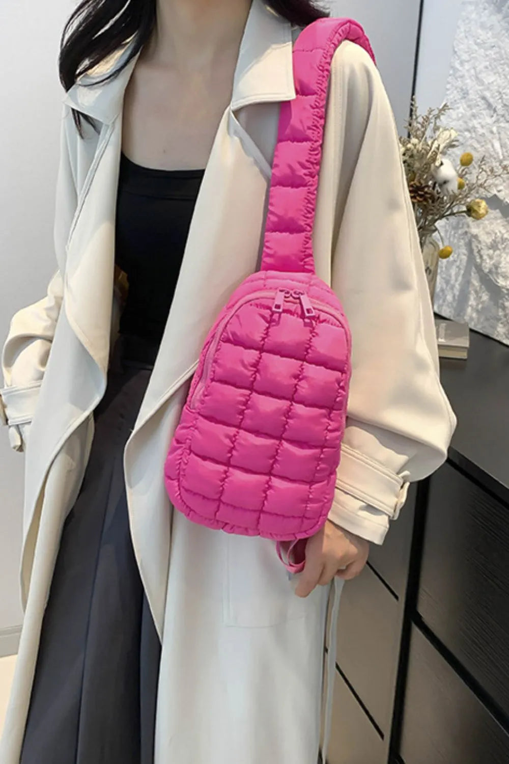 Quilted Nylon Crossbody Bag TEEK Trend