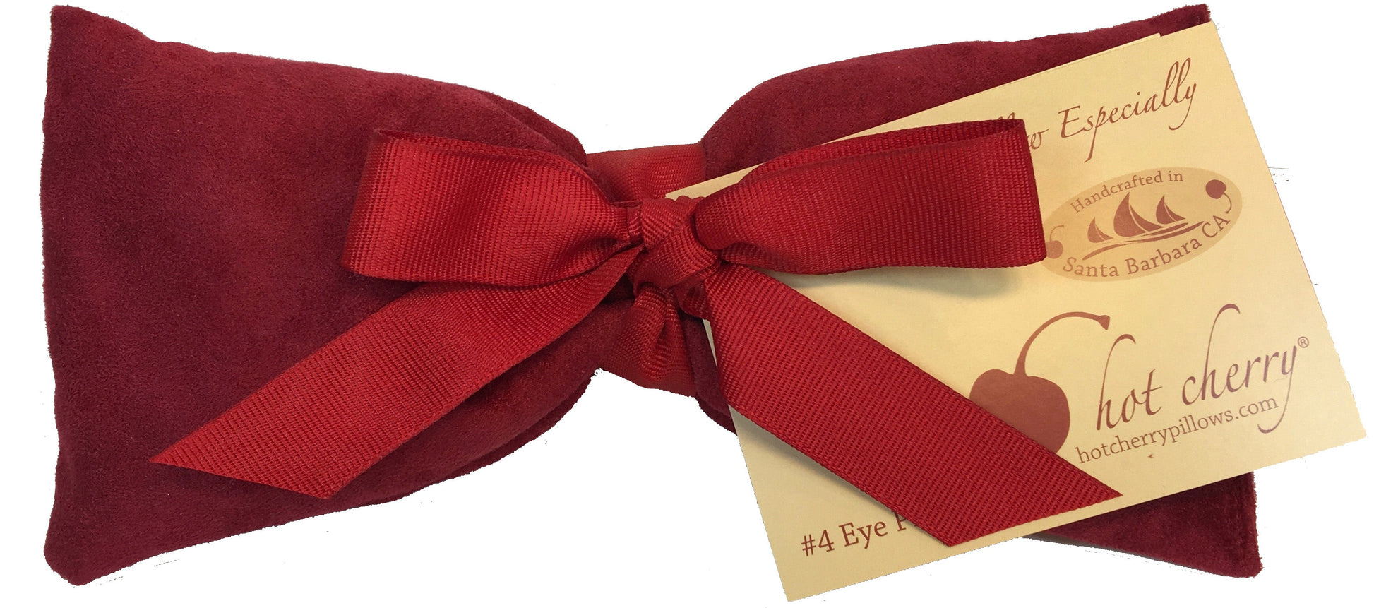 TEEK - Hot Cherry Eye Pillow Plush Red Ultra-Suede PILLOW TEEK HCP