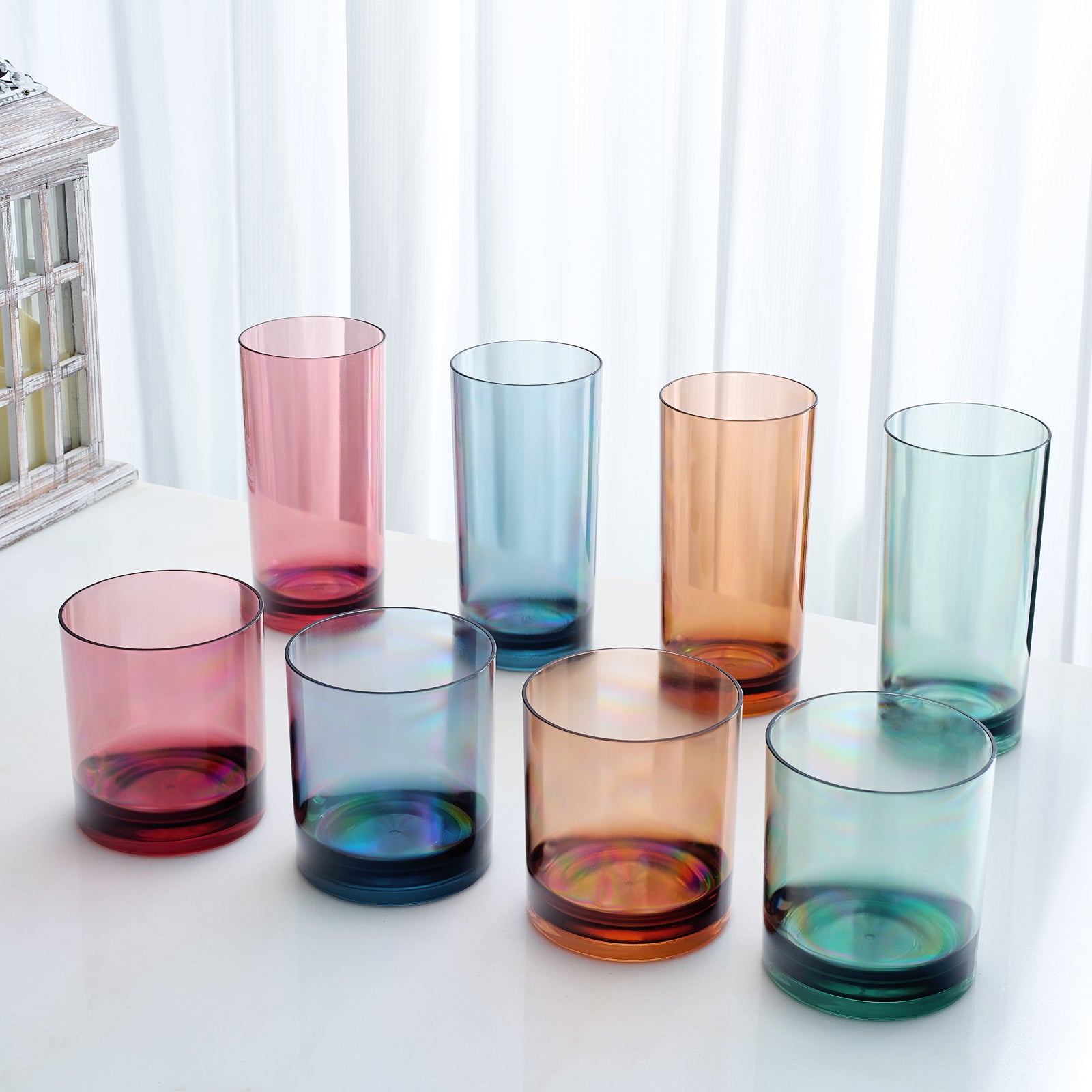 TEEK - Eze Acrylic Lowball & Highball Glassware Set HOME DECOR TEEK KS