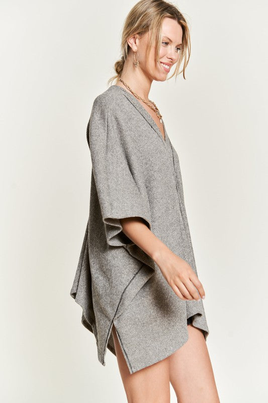 TEEK - V-NECK PONCHO TOP TOPS TEEK FG   