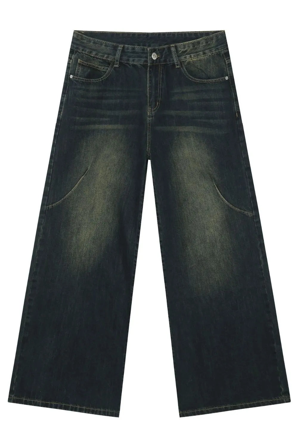 TEEK - Dark Wash Mens Wide Leg Jeans JEANS TEEK Trend
