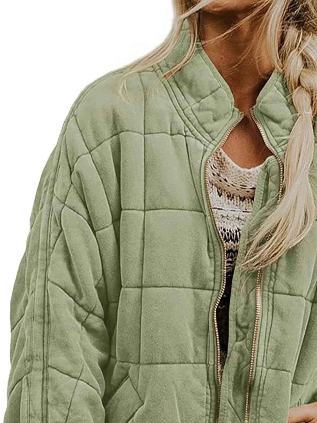 TEEK - Quilted Zip Up Outerwear JACKET TEEK Trend