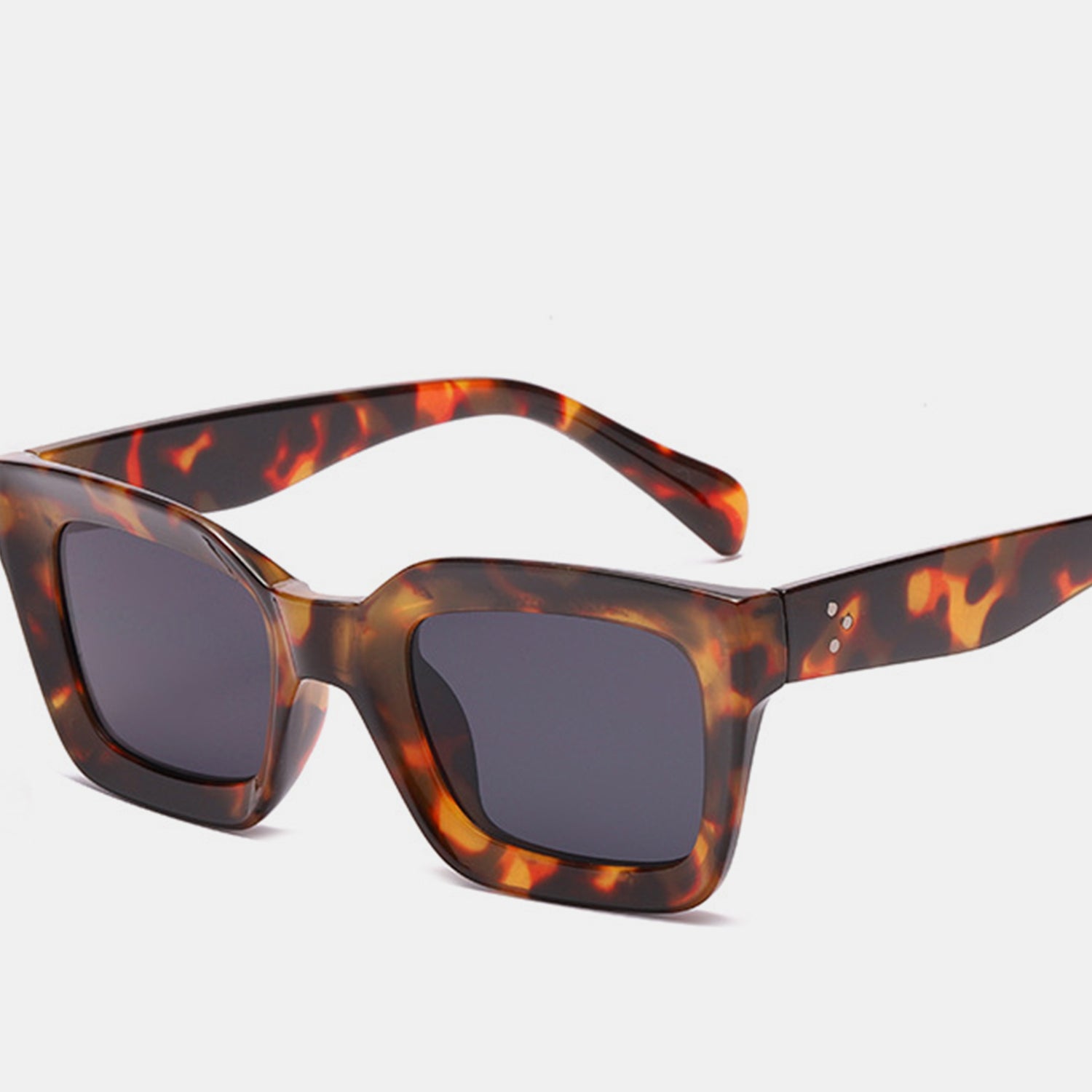 TEEK - Brown Polycarbonate Square Sunglasses EYEGLASSES TEEK Trend   