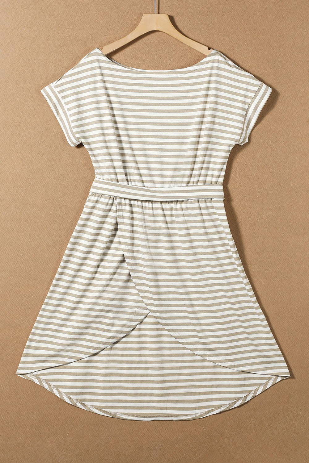 TEEK - Tied Striped Cap Sleeve Dress DRESS TEEK Trend S  