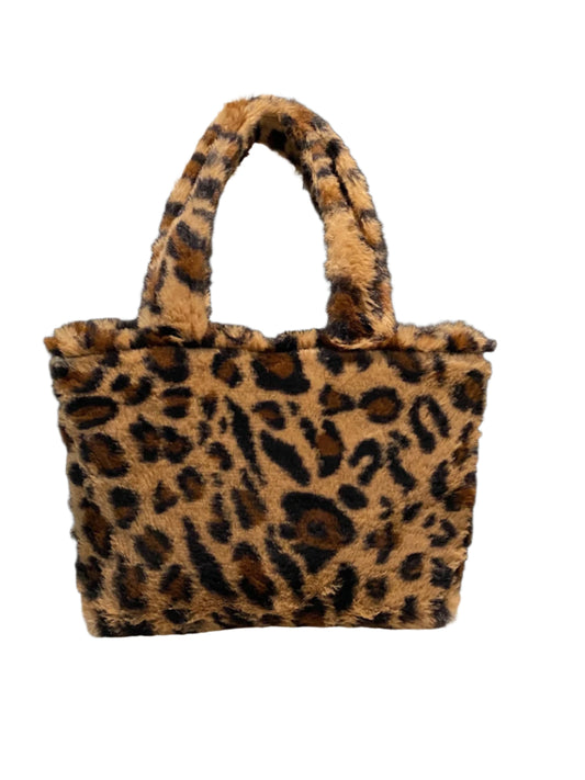 TEEK - Leopard Fluff Zippered Handbag BAG TEEK Trend