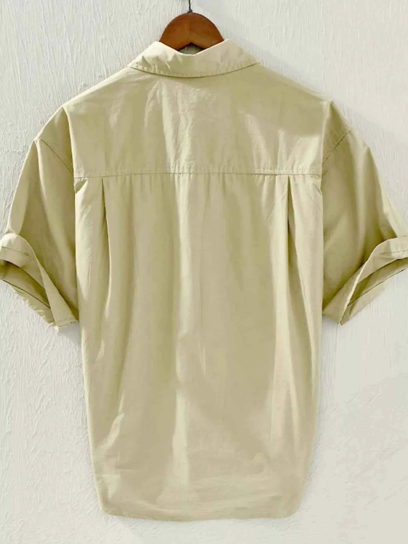 TEEK - Mens Plus Size Casual Short Sleeve Button-Down Shirt TOPS TEEK Trend