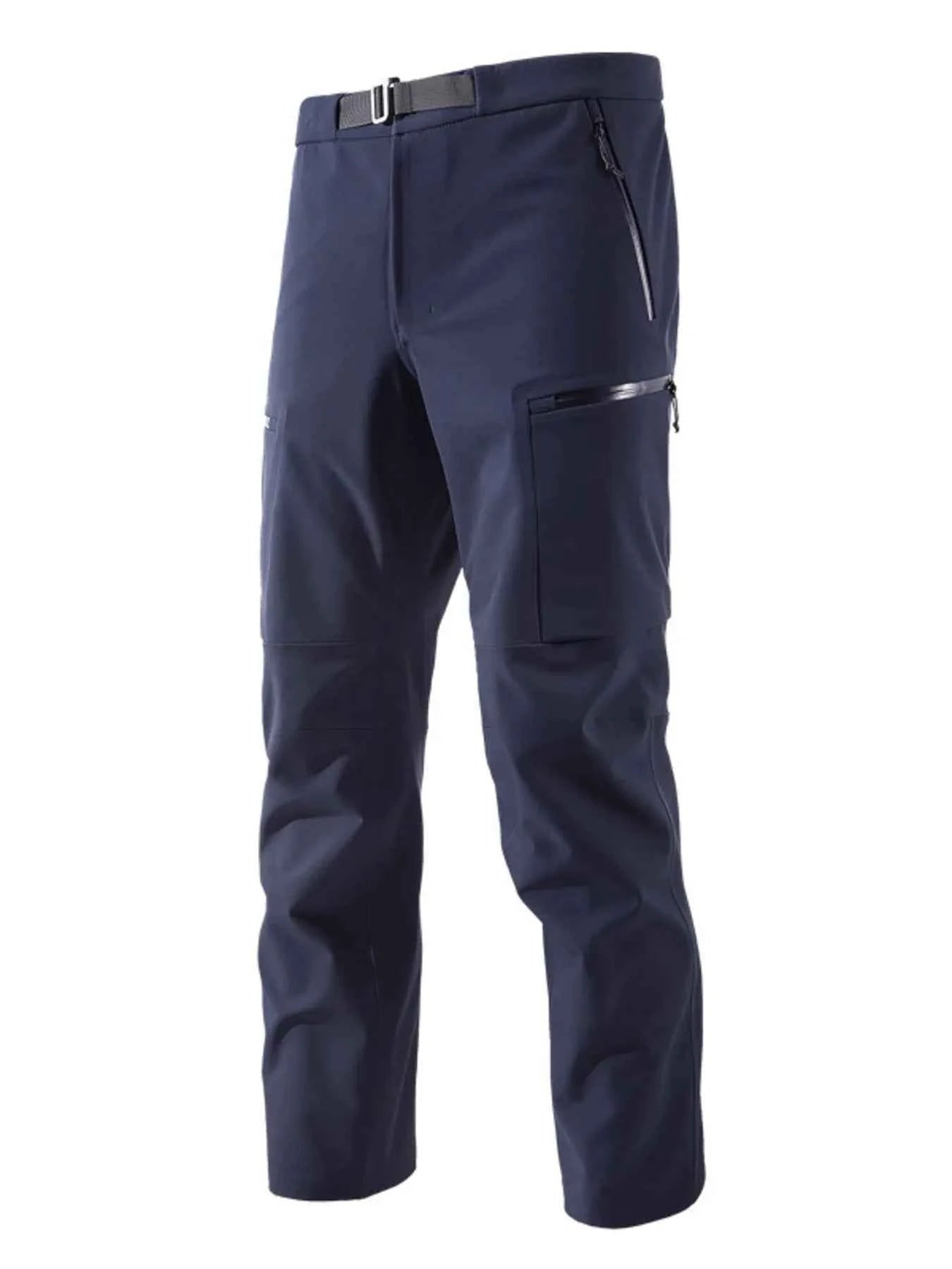 Men's Plus Size Zipper Pocket Pants Trendsi Dark Blue M