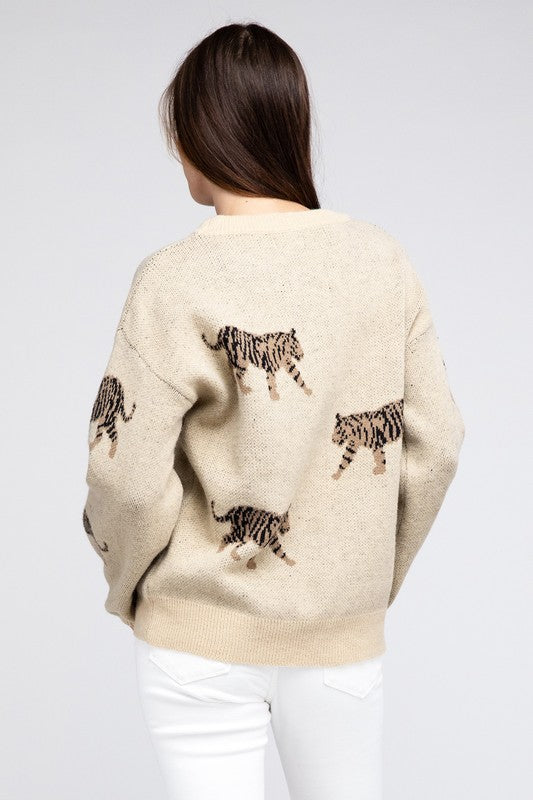 TEEK - Tiger Pattern Sweater SWEATER TEEK FG   