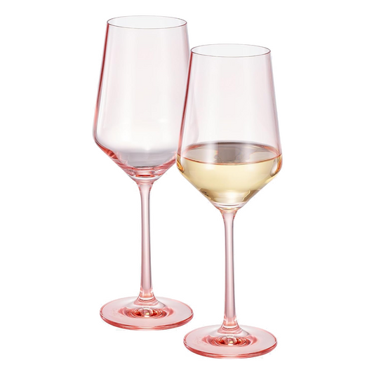 TEEK - Monet Stemmed Wine Glassware Pink Set HOME DECOR TEEK KS