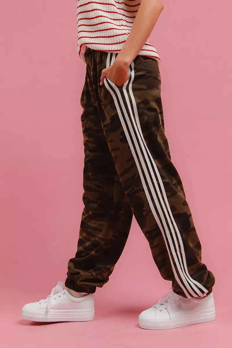TEEK - Side Lines Camouflage Track Pants PANTS TEEK Trend