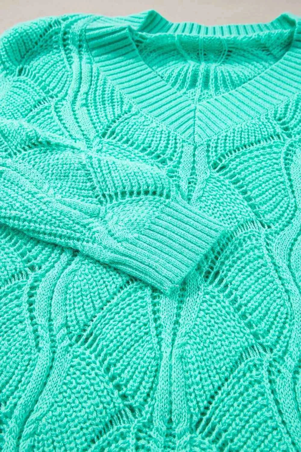 TEEK - Elegant Texture V-Neck Knit Top TOPS TEEK Trend