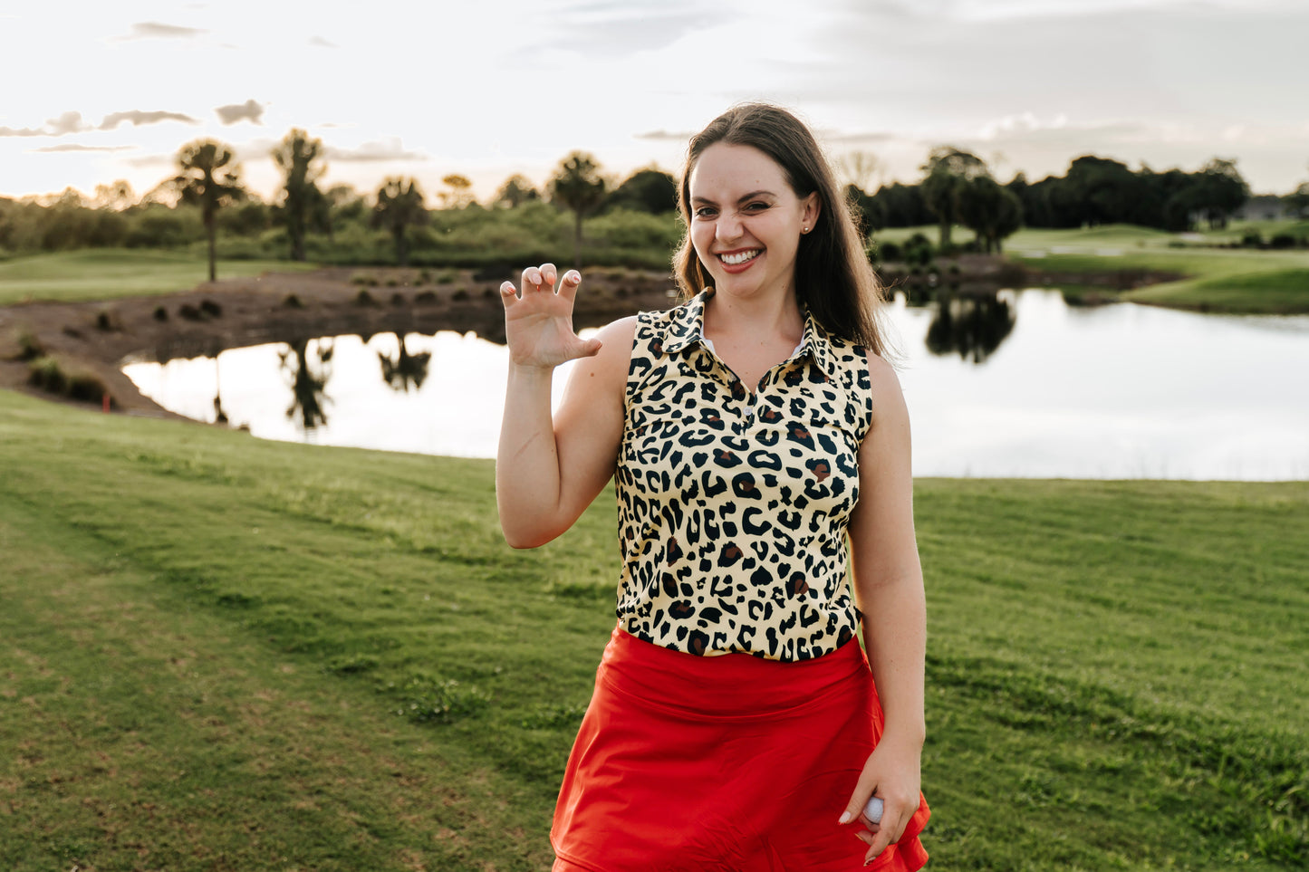 TEEK - Cheetah Leopard Polo TOPS TEEK SIG