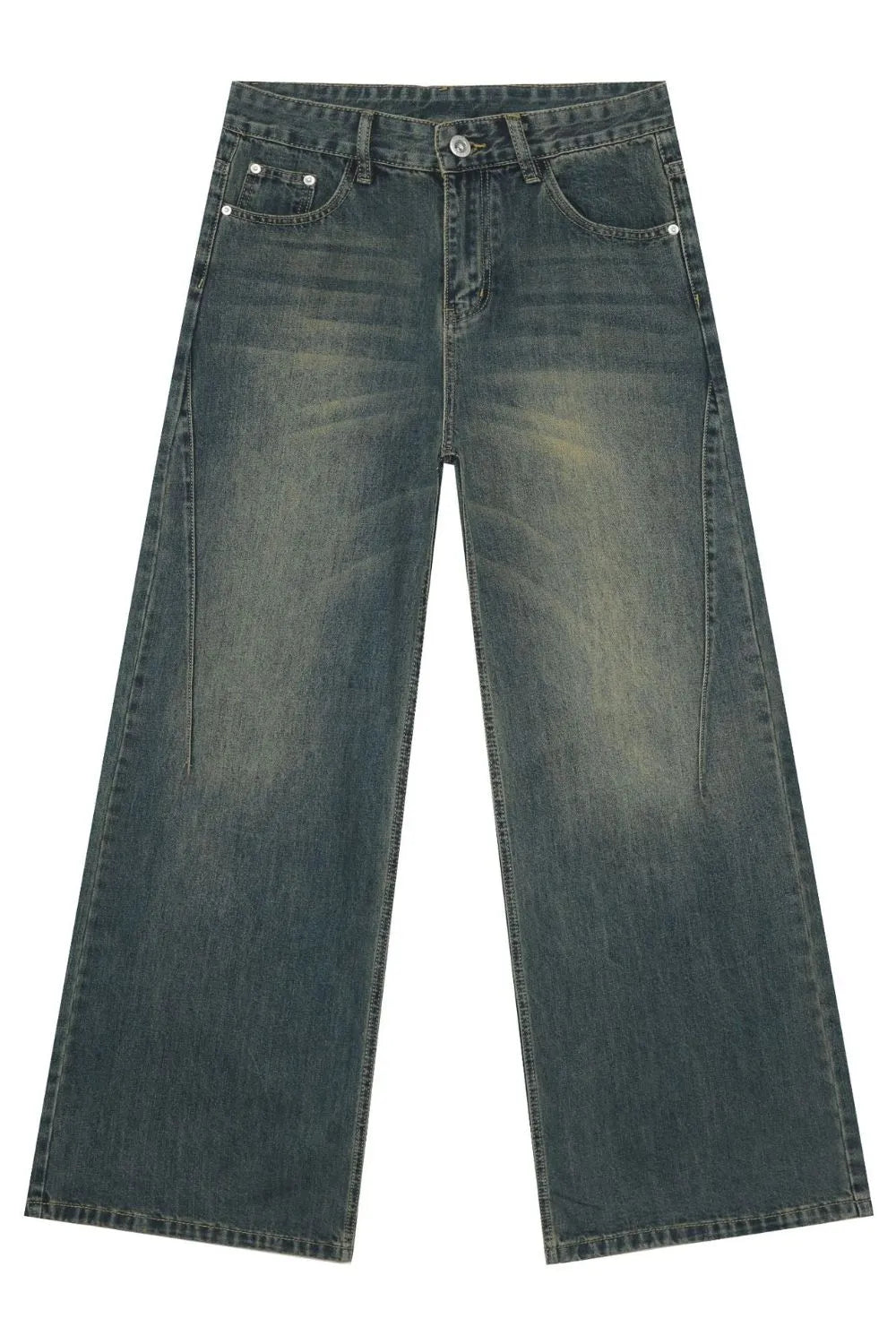 TEEK - Dark Wash Mens Wide Leg Jeans JEANS TEEK Trend