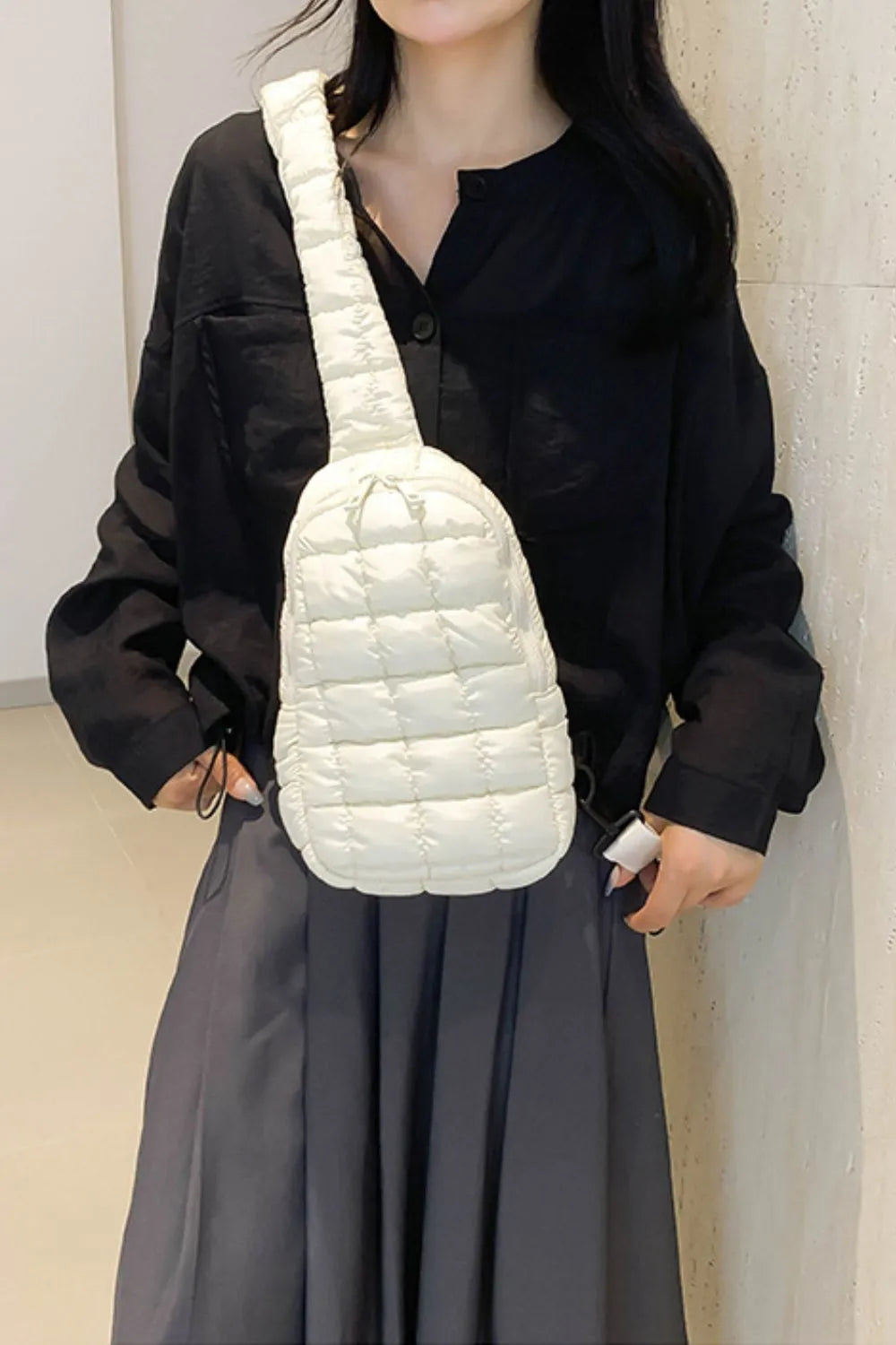 Quilted Nylon Crossbody Bag TEEK Trend